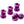 Reverse Nuts & Bolts Purple Reverse Chainring Bolt Set - 8pc