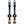 Ridefarr Tubeless Valves Black Ridefarr Supa-Flow Tubeless Valve Stem 60mm (Pair)
