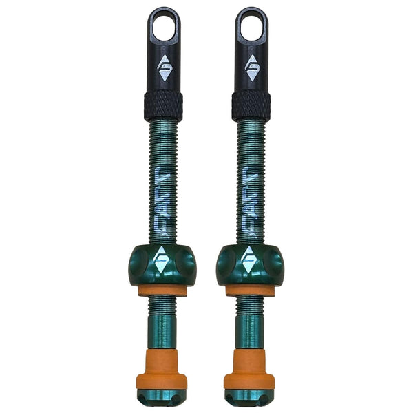 Ridefarr Tubeless Valves Green Ridefarr Supa-Flow Tubeless Valve Stem 60mm (Pair)