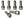 Ritchey Stem Accessories WCS 4-Axis Ritchey Titanium Stem Bolt Kits