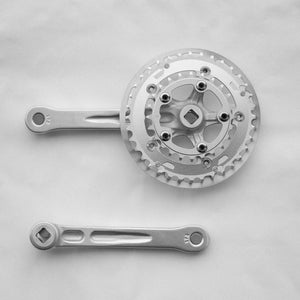 Rivendell Crankset Rivendell Silver3 Crankset double steel