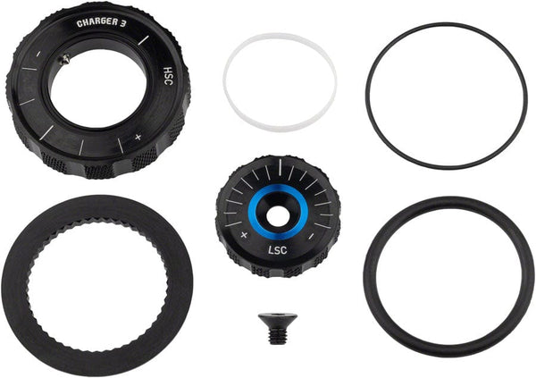 RockShox Adjuster Knob & External Hardware RockShox Compression Damper Knob Kit - Crown Lyrik Select+/Ult D1+ 2023+ Pike Select+/Ult C1+ 2023+