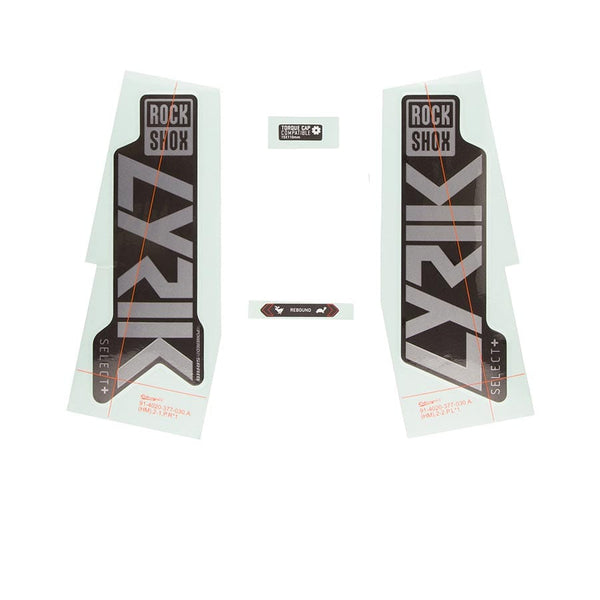 RockShox Fork Decals RockShox Decal Kit for Lyrik SEL+ GPLR/DFB 11.4018.105.013