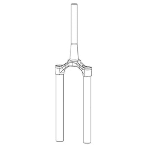 RockShox Fork Uppers RockShox CSU for Lyrik/Yari DPA 2927+ DFBLK 11.4018.008.461