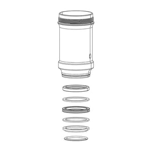 RockShox Shock Air Cans RockShox Monarch B1 C1 D1 Air Can Assembly 152x31 - Monarch B1 (Plus RL XX) C1 (R RT RT3) D1 (RT3)
