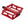 Reverse Super Shape Pedals Red  