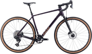 Salsa All-Road Bike Salsa Flyway C Rival XPLR AXS 13 SUS Bike - 700c Carbon Blackberry Medium