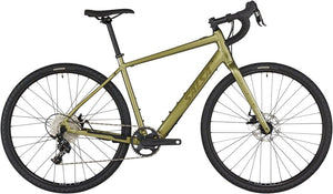 Salsa All-Road Ebike 49Cm Salsa Confluence Drop Bar Apex 1 Ebike- 700c, Aluminum, Avocado Green