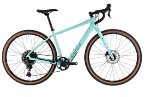 Salsa All-Road Ebike Salsa Confluence Drop Bar Cues 11 eBike - 700c Aluminum Spearmint Green 57cm