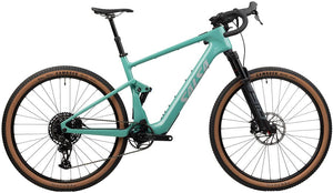 Salsa All-Road Ebike Salsa Wanderosa C Apex Eagle Ebike - 29" Carbon Sea Green Large