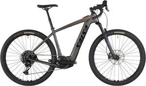 Salsa All-Road Ebike X-Small Salsa Tributary Apex Eagle SUS Ebike - 29", Aluminum, Charcoal