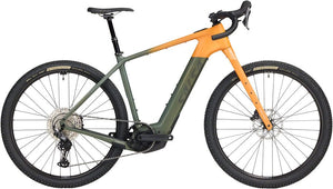 Salsa All-Road Ebike X-Small Salsa Tributary C GRX 820 Ebike - 29", Carbon, Dark Pine/Terracotta