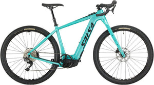 Salsa All-Road Ebike X-Small Salsa Tributary GRX 600 Ebike - 29", Aluminum, Teal