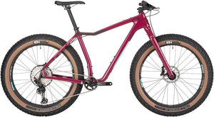 Salsa Fat Bike Small Salsa Mukluk Carbon XT Fat Tire Bike - Carbon Purple