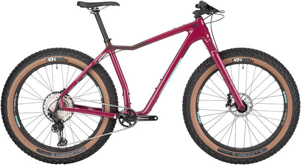 Salsa Fat Bike Small Salsa Mukluk Carbon XT Fat Tire Bike - Carbon Purple