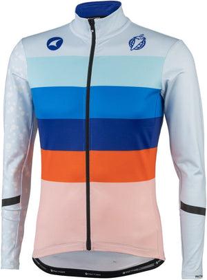 Salsa Jerseys Salsa Arctica Men's Long Sleeve Jersey - Light Blue w/Stripes Small