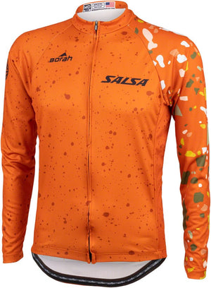 Salsa Jerseys Salsa Men's Terrazzo Long Sleeve Jersey - Small Orange