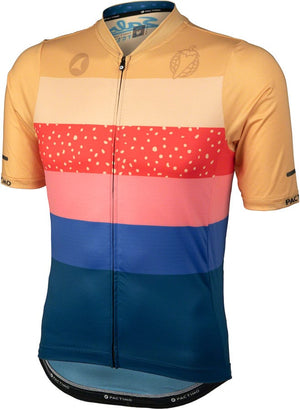 Salsa Jerseys Small Salsa Team Polytone Men's Jersey - Goldenrod Dark Blue w/ Stripes