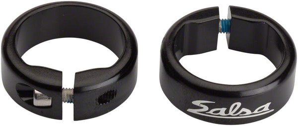 Salsa Lock-On Grip Clamps Open-End / Black Salsa Backcountry Lock-On Collars