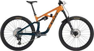 Salsa Mountain Small Salsa BLKthorn 145 C GX AXS Transmission Bike - Carbon Slate / Terracotta