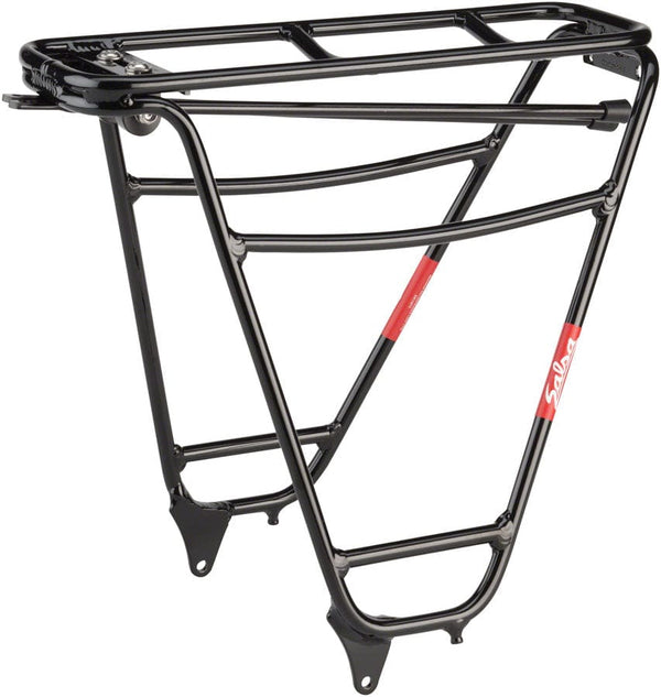 Salsa Rear Rack Salsa Alternator Low Deck Rear Rack - Fits Rear Dropout Spacing 135-148mm Aluminum BLK