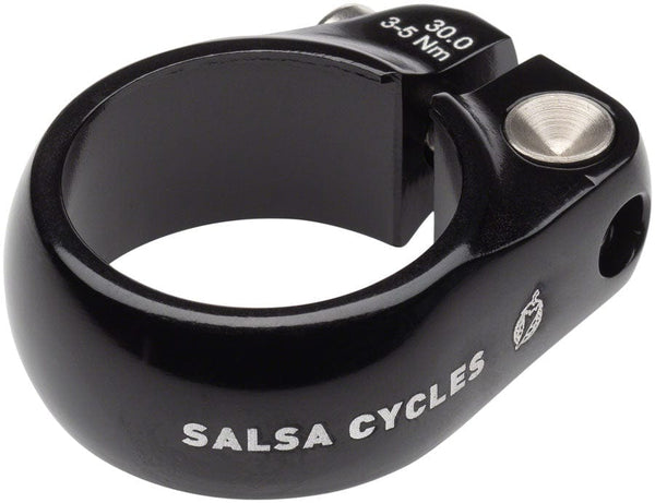 Salsa Seatpost Parts and Accessories 30.0Mm / Black Salsa Lip-Lock Seatpost Clamp - Bolt-On