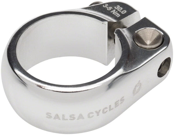 Salsa Seatpost Parts and Accessories 30.0Mm / Silver Salsa Lip-Lock Seatpost Clamp - Bolt-On
