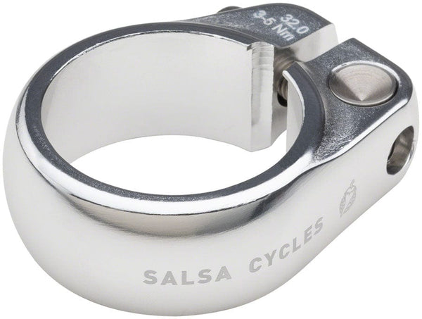 Salsa Seatpost Parts and Accessories 32.0Mm / Silver Salsa Lip-Lock Seatpost Clamp - Bolt-On