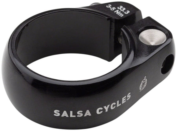 Salsa Seatpost Parts and Accessories 33.3Mm / Black Salsa Lip-Lock Seatpost Clamp - Bolt-On