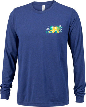 Salsa Shirts Salsa Tundra Buds Unisex Long Sleeve T-shirt - Navy White YLW Teal Green 2X-Large