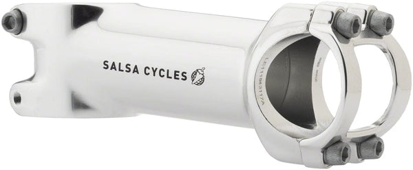 Salsa Stems 90Mm / Silver Salsa Guide Stem - 31.8 clamp, +/-6, 1 1/8", Aluminum