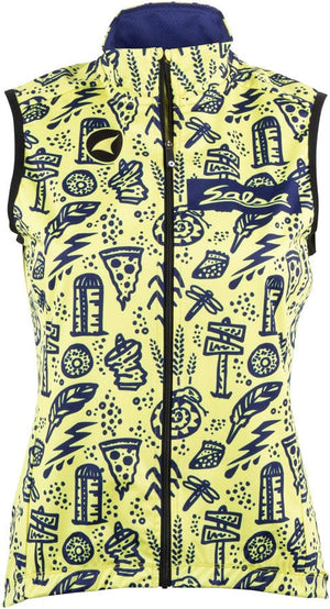 Salsa Vest Medium Salsa Women's Gravel Story Vest - Yellow Dark Blue