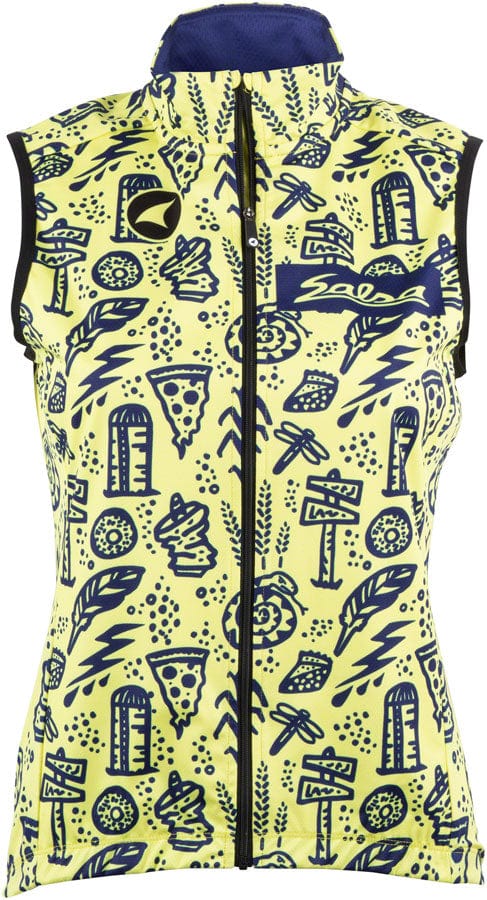 Salsa Vest Medium Salsa Women's Gravel Story Vest - Yellow Dark Blue
