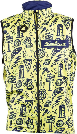 Salsa Vest Salsa Men's Gravel Story Vest - Yellow Dark Blue Small