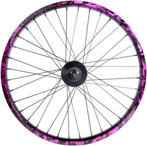 Salt Rear Wheel Salt EX Rear Wheel - 20" Black/Purple Splatter LHD