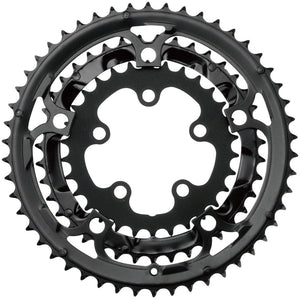 Samox Chainrings Samox 323ASS Chainring Set - 50/39/30t 130/74 BCD Aluminum Outer Ring Steel Middle/Inner Ring BLK