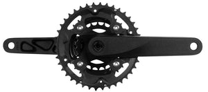 Samox Cranksets and Arms Samox X3s Crankset - 175mm 9/10 Speed 40/30/22t 96/64 BCD JIS Square Taper Spindle Inferface BLK