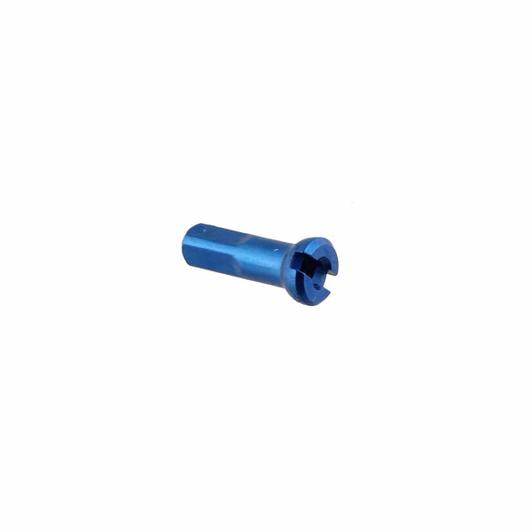 Sapim Spoke Nipples Alloy / 14Mm / Blue Sapim Alloy and Brass Polyax Nipples - 100 Count