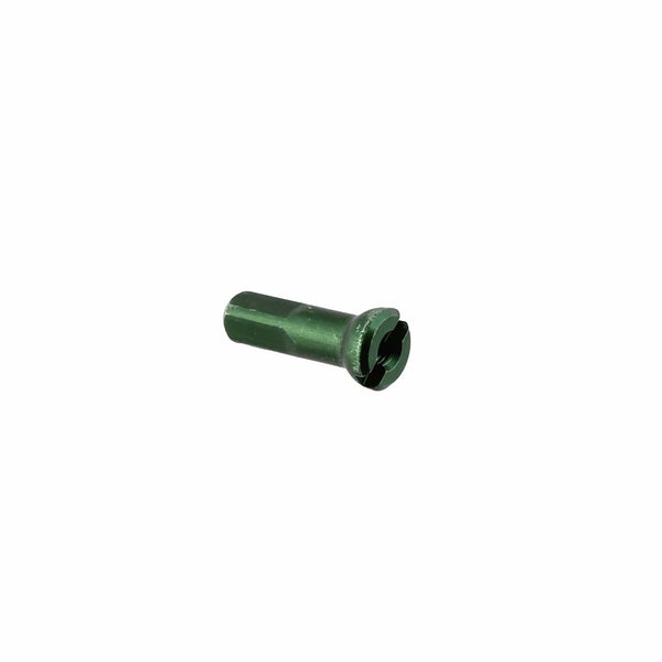 Sapim Spoke Nipples Alloy / 14Mm / Green Sapim Alloy and Brass Polyax Nipples - 100 Count