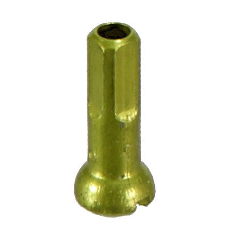 Sapim Spoke Nipples Alloy / 14Mm / Lime Sapim Secure Lock Alloy and Brass Nipples - 100 Count