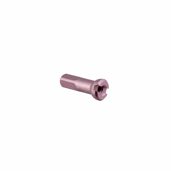 Sapim Spoke Nipples Alloy / 14Mm / Pink Sapim Alloy and Brass Polyax Nipples - 100 Count