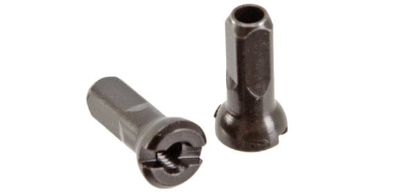 Sapim Spoke Nipples Brass / 12Mm / Black Sapim Alloy and Brass Polyax Nipples - 100 Count