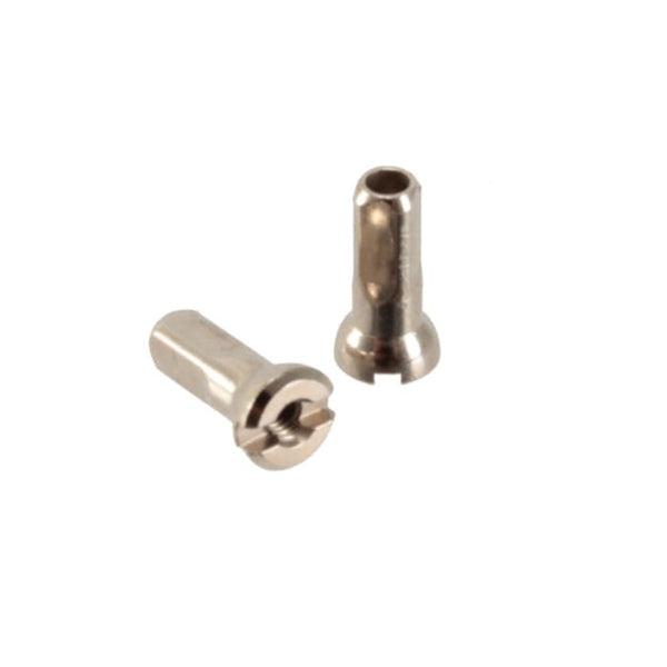 Sapim Spoke Nipples Brass / 12Mm / Silver Sapim Secure Lock Alloy and Brass Nipples - 100 Count