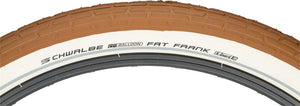 Schwalbe Tires Schwalbe Fat Frank Tire - 26 x 2.35 Clincher Wire Brown/White Active Line