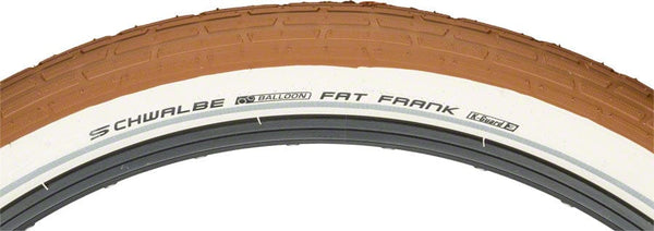 Schwalbe Tires Schwalbe Fat Frank Tire - 26 x 2.35 Clincher Wire Brown/White Active Line
