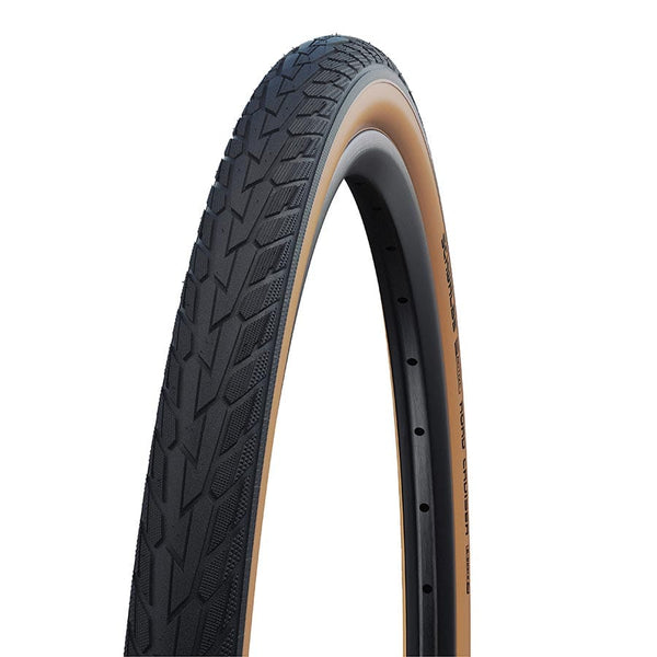 Schwalbe Tires Schwalbe Road Cruiser Mountain Tire 27''x1-1/4 Wire GreenCompound K-Guard 50TPI Gumwall