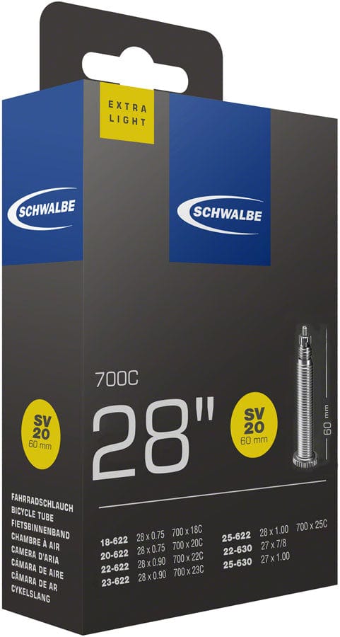 Schwalbe Tube 700 X 18-25Mm / 60Mm Schwalbe Extra Light Tube