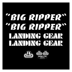 Se bikes Decals Se bikes Big Ripper Decal Set Big Ripper White