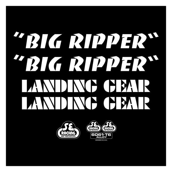 Se bikes Decals Se bikes Big Ripper Decal Set Big Ripper White