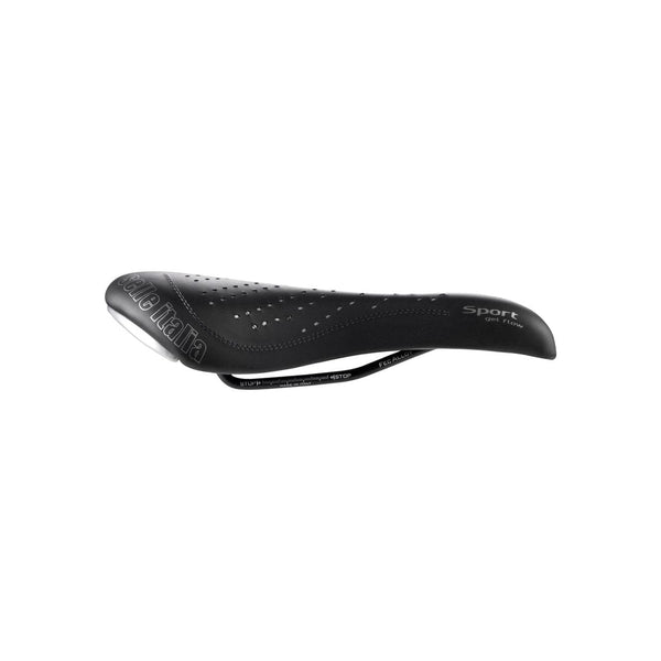 Sella Italia Saddle Selle Italia SPORT Gel Flow Saddle - Fec Alloy Black S2